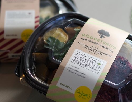 matlådor i uppsala från cajsas kök med rödbetsbiff med fetaost och basilika