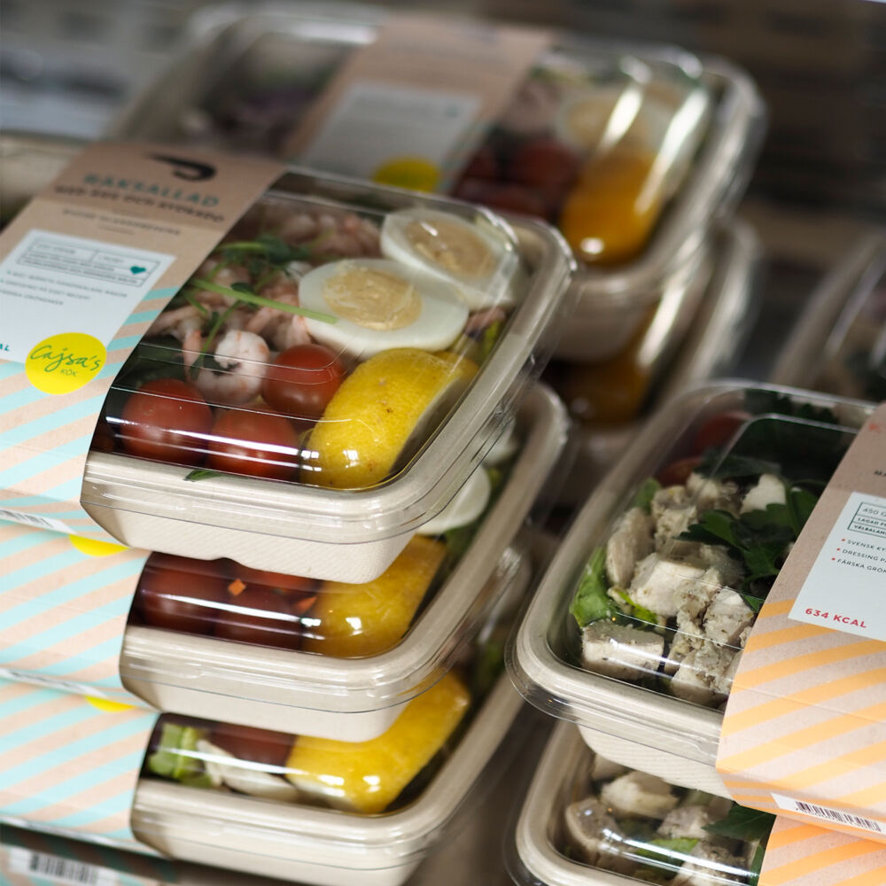 portionsförpackad sallad takeaway uppsala